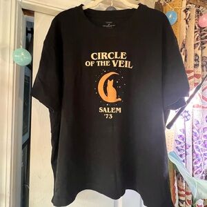 Purusha People Circle of the Veil Black T-Shirt